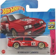 Машинка Hot Wheels 87 FORD SIERRA COSWORTH красная 5785HKG79