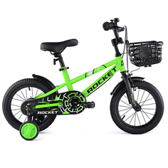 Велосипед детский двухколесный Rocket, рост 105-120 см, колеса 14, зеленый