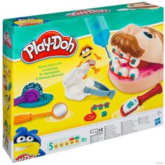 Игровой набор для лепки Play-doh Мистер Зубастик Стоматолог с пластилином