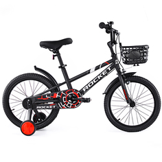 Велосипед детский двухколесный Rocket, 110-125 см, колеса 16" 100, черный