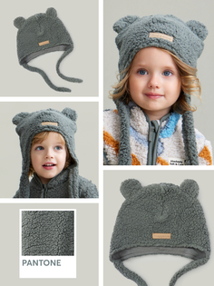 Шапка детская Happy Baby 89065, dark green, 50-52