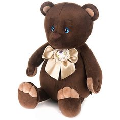 Мягкая игрушка Maxitoys Романтический медвежонок с бежевым бантиком 20 см 092018-8-20