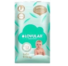 Подгузники Lovular Hot Wind Bamboo Powder детские L (9-14 кг) 54 шт