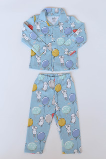 Пижама детская Фабрика облаков ПК, голубой, 86