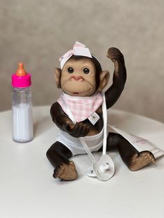 Кукла Marina and Pau 26cм Baby Monkey, виниловая 390