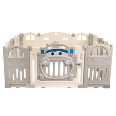 Детский манеж-ограждение Pituso Пикап серый без шаров