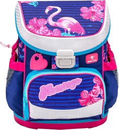 Ранец школьный Belmil Mini-fit flamingo, синий, 36х28х17 см