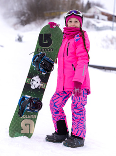 Комплект верхней одежды детский NIKASTYLE 7з2023, розовый неон, 128