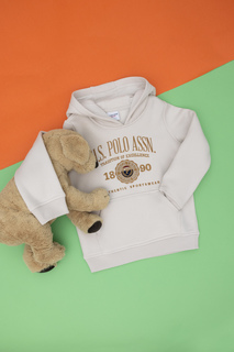 Толстовка US Polo Assn G083SZ0820AWKAKIDS_VR049_4_5, кремовый, 104-110