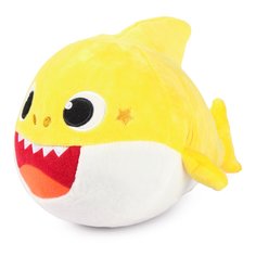 Музыкальная плюшевая игрушка-ночник WowWee Baby Shark с маской, 19х20х20 см, желтый, 61109