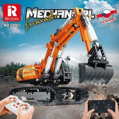 Конструктор Reobrix 22003 Механический экскаватор, 1106 дет