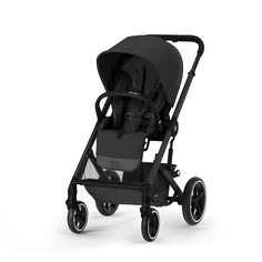 Коляска прогулочная Cybex Balios S Lux BLK Moon Black с дождевиком и бампером