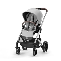 Коляска прогулочная Cybex Balios S Lux SLV Lava Grey с дождевиком и бампером