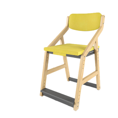 Стул растущий Робин Wood Вуд с чехлом, Комбо Серый Сан-Леон