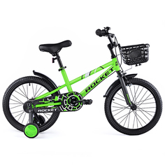 Велосипед детский двухколесный Rocket, рост 115-130 см, колеса 18, зеленый