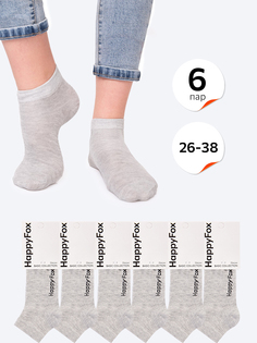 Носки детские HappyFox HFET2001NB, св серыймеланж, 35-38