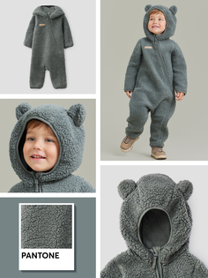 Комбинезон детский Happy Baby 89054, dark green, 56