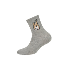 Носки детские Omsa Kids Calzino 21P73 Корги Grigio Melange, серый, 14-16, 1 пара