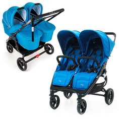 Коляска 2 в 1 для двойни Valco Baby Snap Duo (Ocean Blue)
