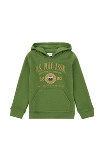 Толстовка US Polo Assn G083SZ0820AWKAKIDS_VR054_4_5, зеленый, 104-110