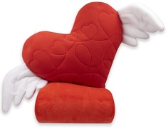 Плед-игрушка Санта Лючия Сердце (красное)