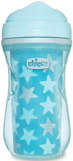 Поильник Chicco Active Cup 14м+, 266 мл, голубой