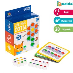 Обучающая игра IQ-ZABIAKA Цветные соты, от 3х лет, в коробке