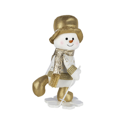 Игрушка декоративная мягконабивная Magic Time Снеговик 19*14,5*31 см арт.90615 1 шт