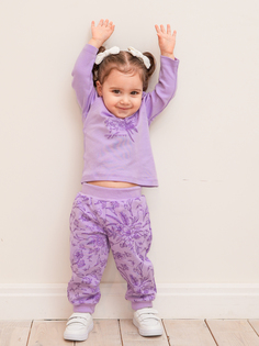 брюки детские КотМарКот My Flower, фиолетовый, 74