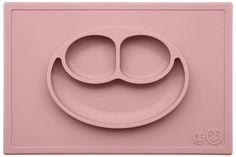 Тарелка детская Ezpz Happy mat нежно-розовая