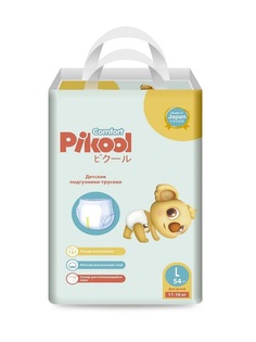 Подгузники-трусики детские Pikool Comfort, размер L, 11-16 кг, 54 шт.