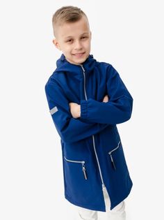 Куртки и пальто детские CosmoTex Гуффи, Синийлайм, 152