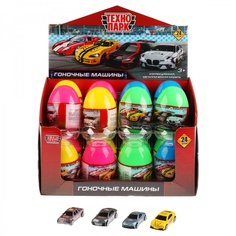 Машина игрушечная Технопарк Гоночное авто, металл 7 см, в яйце, 24шт Simba