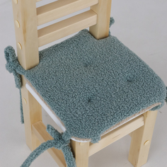 Ортопедическая подушка детская Simba на стул с завязками, квадратная, Mint