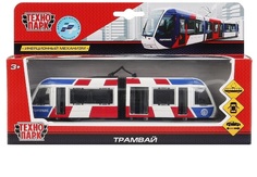 Технопарк Трамвай с гармошкой 19 см 253082 с 3 лет