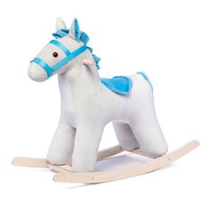 Лошадка-качалка Нижегородская игрушка См-793-13 Серо-голубая