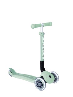 Самокат Globber JUNIOR FOLDABLE LIGHTS ECOLOGIC, Фисташковый