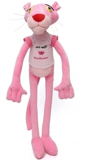 Мягкая игрушка Пантера розовая, 80 см No Brand