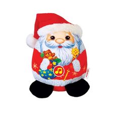 Мягкая игрушка Азбукварик Новогодние плюшики Дед Мороз, музыкальная