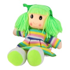 Мягкая игрушка «Кукла», в вязаном платье, цвета МИКС No Brand
