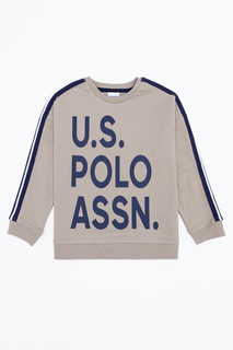 Свитшот детский US Polo Assn G083SZ0820ALCIVKIDS, бежевый, 110