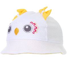 Панама детская Чудо-кроха Сова, желтый, 46