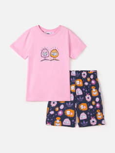 Костюм Adidas Short Tee Set, для девочек, спортивный, HC1985, размер 68 см