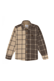 Сорочка US Polo Assn G083SZ0040PATTOKIDS_VR183_9_10, коричневый, 134-140
