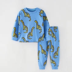 Пижама детская Happy Leo FGBY-16, голубой, 134