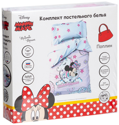 Детское постельное бельё 1,5 сп Minnie Mouse с единорогом поплин Disney