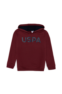 Худи детское US Polo Assn G083SZ0820AMATASK022, бордовый, 122
