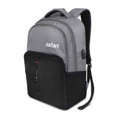 Рюкзак молодежный Safari SNEAKEEUSB , два отделения, USB выход, отделение для пауэр-банка