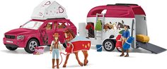 Игровой набор "Конные приключения на автомобиле с прицепом" Schleich Horse Club, 42535