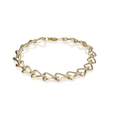 Браслет из желтого золота с фианитом р. 18,5 PLATINA jewelry 05-0603-00-401-1130-33